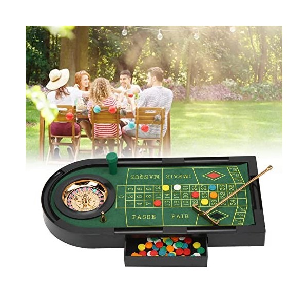 Fyearfly Ensemble de Jeu de Roue de Roulette, Mini Table de Roulette et Ensemble de Roues Jeu à Boire de Roulette Jeux de fêt