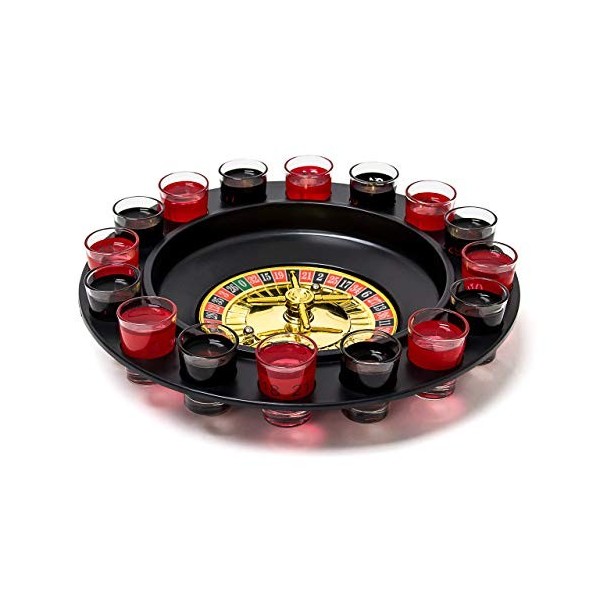 Relaxdays Jeu à boire Roulette pour soirées et fêtes