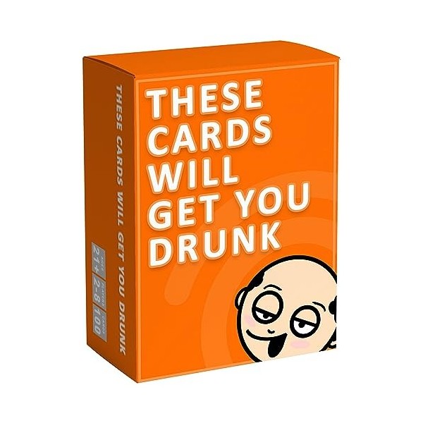 These Cards Will Get You Drunk - Jeu damusement Adulte à Boire pour Les fêtes