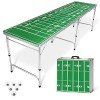 GoPong GP-8-DryErase Table de bière-Pong de 2,4 m avec Surface Personnalisable effaçable à Sec Mixte Adulte, Blanc, 8-Feet