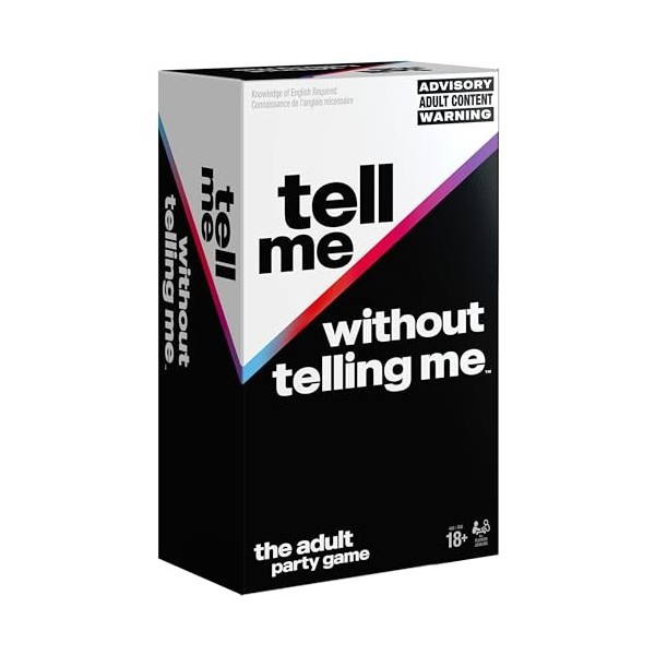 Tell Me Without Telling Me - The Viral Trend, Now A hilarant Party Game for a Enterrement de vie de garçon ou de jeune fille,