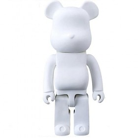 Holludle Bearbrick Figurine en forme dours Blanc/noir Crude Embryon Poupée peinte Graffiti Jouet Hauteur 26 cm