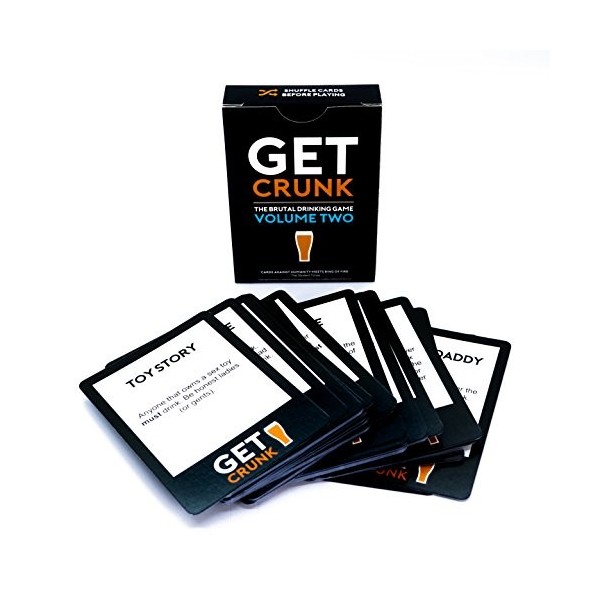 Get Crunk Volume 2 – Le jeu de cartes Brutal pour les étudiants, les pré-boissons, les enterrements de vie de jeune fille et 