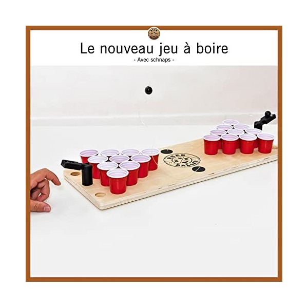 Mini-Pong à bière BeerBaller® : Le légendaire Jeu de Beerpong en Version Shot ! | Le Nouveau Jeu À Boire DE 2020 ! | Pièces d