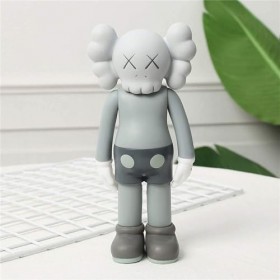 Bankeep KAWS Prototype original Fake Companion - 20 cm - Jouet dart - Figurine daction - Pièce de collection - Jouet gris 
