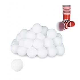 com-four® Ensemble Beer Pong 28 pièces - Jeu à Boire Beer Pong avec