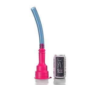 Biersturz Entonnoir de bière, 2 en 1, entonnoir à bière, toboggan à bière, idéal pour les fêtes et les festivals, rose