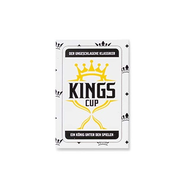 Kings Cup Party Drinking Game - Le Jeu à Boire Original dans lédition de Jeu de Cartes 2.0 avec Extension de 52 Cartes Versi
