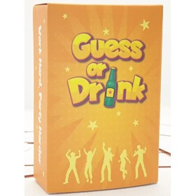 Guess Or Drink 4 à 10 Joueurs - Jeu de charades Facile à Jouer pour Adultes - Jeu de Cartes de fête - Brutal et Amusant - Cad