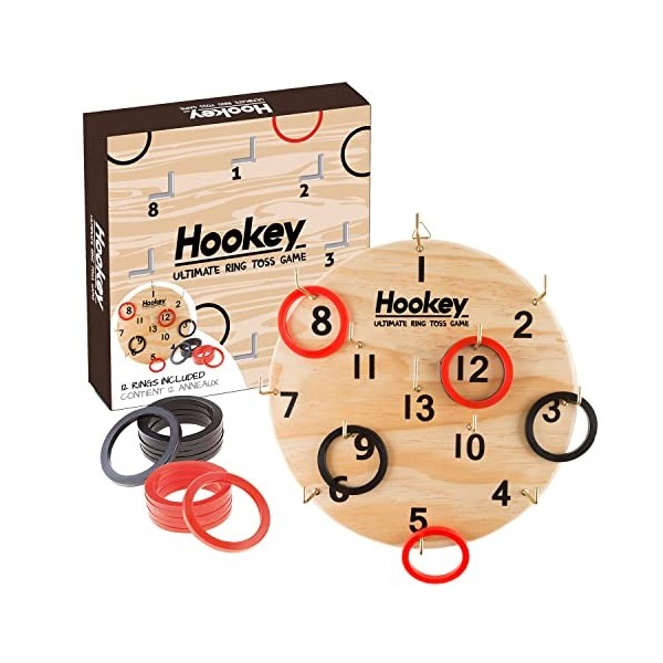 Original Cup Hookey® Game - Jeu de Lancer dAnneaux avec Cible - Jeu