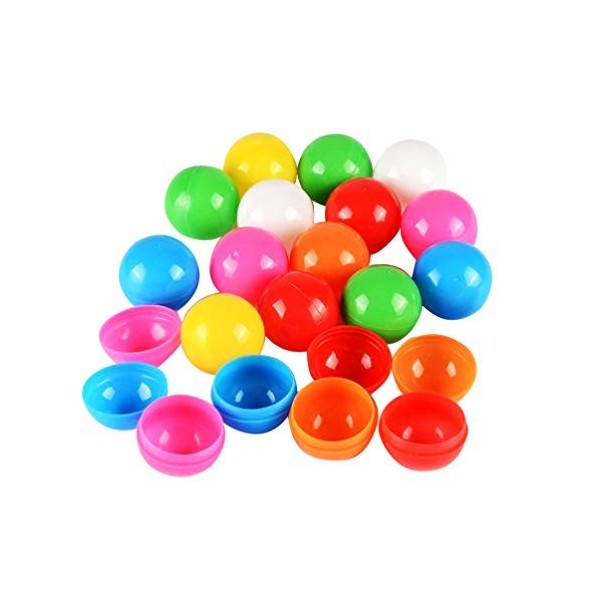 USHOBE 100Pcs Boules de Loterie de Tirage Sort 3.5Cm Boules de Tombola Remplies Balles de Jeu Colorées Pong Balls Beer Pong B