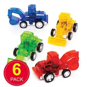 Baker Ross Pelleteuses de course à remonter lot de 6 - Petits jouets parfaits pour les pochettes-surprises