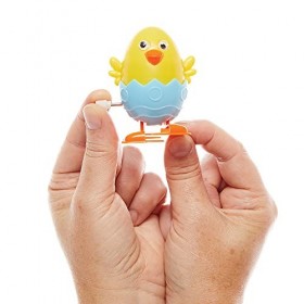 Baker Ross FX469 Jouet à remonter poussin de Pâques – Lot de 3, Jouets de course de Pâques pour remplir les sacs de fête des 