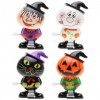 com-four® 4X Figurines à remonter Halloween - Figurines à remonter au Look Halloween - Jouets de fête pour Halloween et soiré