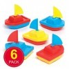 Baker Ross Mini Bateaux de Course à remonter Paquet de 6  - Mini Jouets pour Enfants