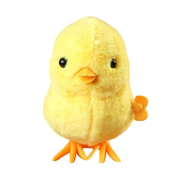 Toddmomy Poussin Mécanique Jouet Poussin Wind-Up Jouet Creative Poulet en Peluche Sautant Jouet pour Cadeaux De Fête De Pâque