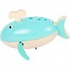 Small Foot 11659 Baleine Bois, Jouet Aquatique à remonter,pour Enfants à partir de 24 Mois Toys, Multicolore, Petit