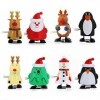 Jouets à Remonter, Jouets à Remonter de Noël, pingouin renne sapin de noël bonhomme de neige santa claus, Jouets Mécaniques M