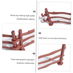 TOYANDONA 60 Pièces Clôture Artificielle Jouets De La Nativité pour Enfants Ornements De La Nativité pour Enfants Clôture De 