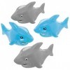 Baker Ross FE347 Requin de course à remonter - Paquet de 4, voitures à remonter, jouets pour enfants, remplisseurs de sacs de