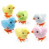 XiXiRan 6 Pcs Pâques Sautant Poulet en Peluche Poussins pour Enfants, Jouets à Remonter Sauter Mécaniques Poussins, Poussin d