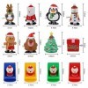 FORMIZON 12 Pièces Jouets à Remonter, Jouets mécaniques à remonter de Noël, Jouets Sauteurs Mécaniques Noël, Renne, Pingouins