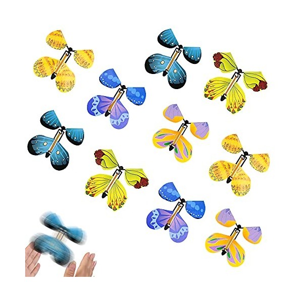 ZoneYan Papillon Volant, Papillon Magique, Papillon Surprise, Carte Papillon Volant Magique, Jouet Papillon Volant Enfants, P