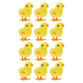 Gadpiparty 12 Pièces Lapin Sautant Poussin Jouets À Remonter Poussins De Marche Moelleux Nouveauté Jouets Mécaniques Animal e