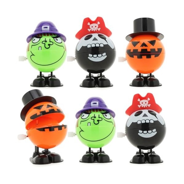 com-four® 4X Figurines à remonter Halloween - Figurines à remonter au Look Halloween - Jouets de fête pour Halloween et soiré