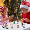 7 Pcs Noël Wind Up Jouets Ensemble Clockwork Renne Pingouin Secret Père Noël Décoration Poupée Statue Noël Cadeaux pour Enfan