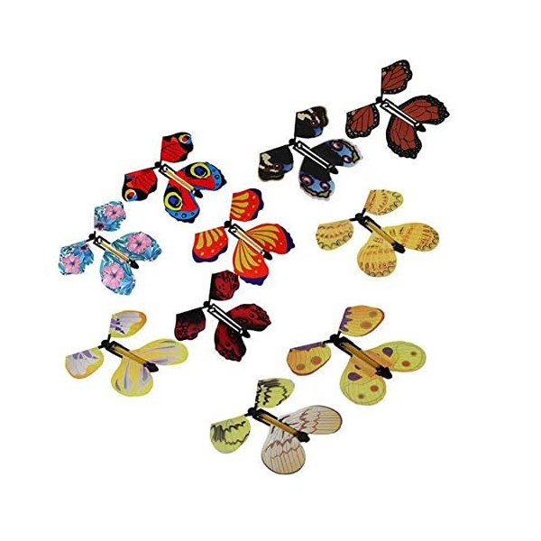 Yaasier Papillon À Remonter,10 Pcs Jouets Papillon Magiques À Remonter,Jouets À Remonter,Jouet Papillon À Enroulement Aliment