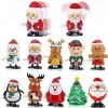 XineYuor 10PCS Jouet a Remonter de Noël Wind-Up Toys Set Bonhomme De Neige Renne Jouet pour Enfants Jouets Mécanique Noël Jou