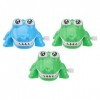 Toyvian Lot de 3 jouets à remonter en fer en forme de crocodile pour enfants - Couleur aléatoire.