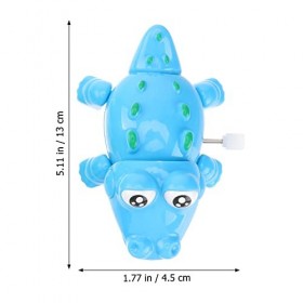 Toyvian Lot de 3 jouets à remonter en fer en forme de crocodile pour enfants - Couleur aléatoire.