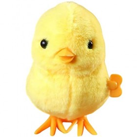 Toddmomy Poussin Mécanique Jouet Poussin Wind-Up Jouet Creative Poulet en Peluche Sautant Jouet pour Cadeaux De Fête De Pâque