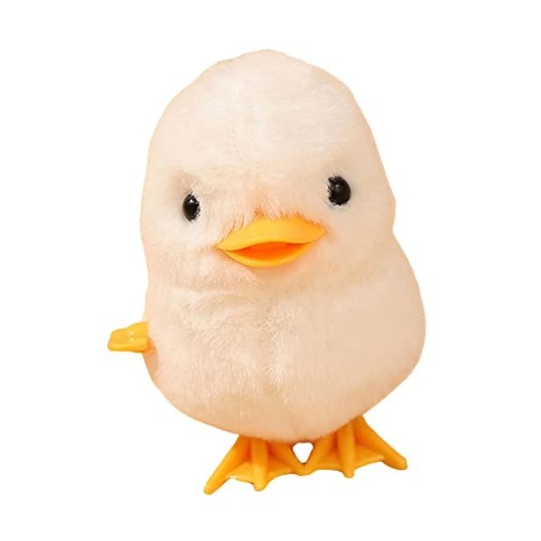 Toddmomy Poussin Mécanique Jouet Poussin Wind-Up Jouet Creative Poulet en Peluche Sautant Jouet pour Cadeaux De Fête De Pâque