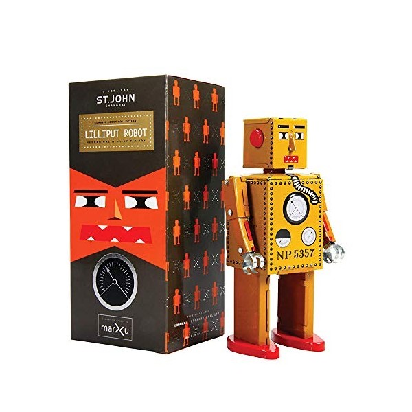 FANMEX - Fantastik - Robot mécanique en tôle - Robot Lilliput Petit - Jouets et Robots à remonter