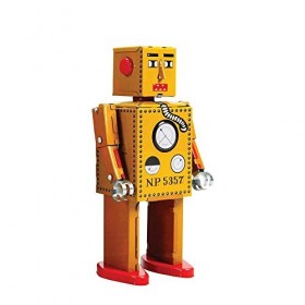 FANMEX - Fantastik - Robot mécanique en tôle - Robot Lilliput Petit - Jouets et Robots à remonter