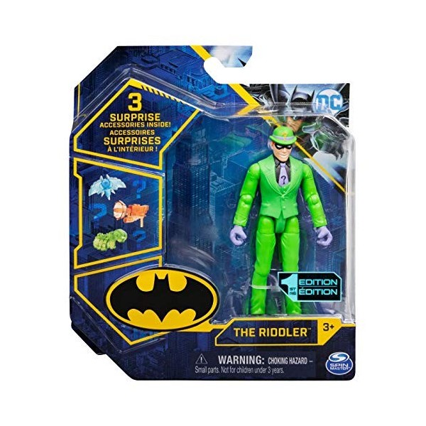 Action Figure DC Batman 2021 Da 10 Cm | Spin Master | Con 3 Accessori Misteriosi E Poster Da Collezione