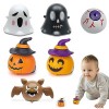 SPERMUOY Halloween Enfant Pull Back Voitures,12 Pièces Halloween Pull Back Voiture,Chauve-Souris Fantôme Squelette Halloween 