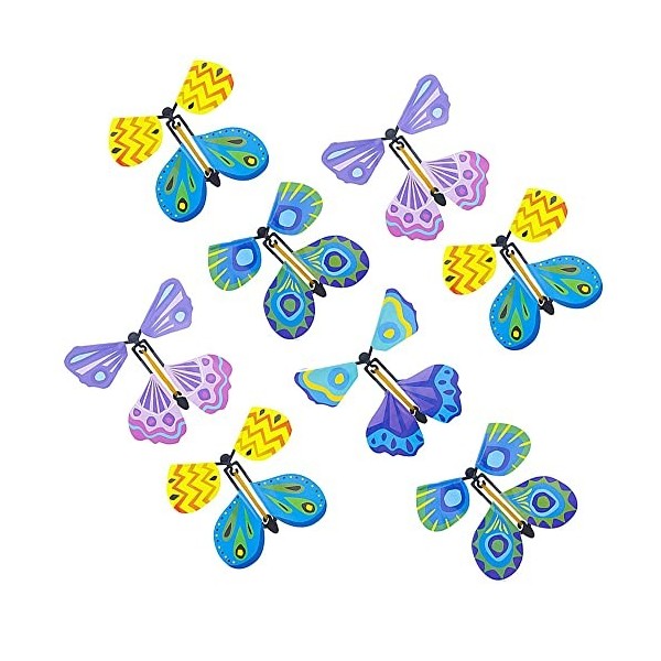 AOHNA Papillons Volants Magiques, 10 Pièces Papillon Volant, Papillon Surprise, Jouets Papillon Volant, Jouets Papillon à Rem