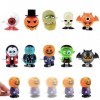 POPOYU Lot de 10 jouets à remonter pour enfants - Renne - Halloween - Bonhomme de neige - Père Noël - Figurine de mouvement -