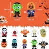 POPOYU Lot de 10 jouets à remonter pour enfants - Renne - Halloween - Bonhomme de neige - Père Noël - Figurine de mouvement -