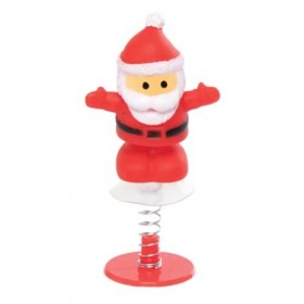 Baker Ross AX508 Sauteurs De Père Noël- Lot De 6, Jouets Fantaisie Pour Enfants, Remplisseurs De Sacs De Fête Idéaux Et Petit