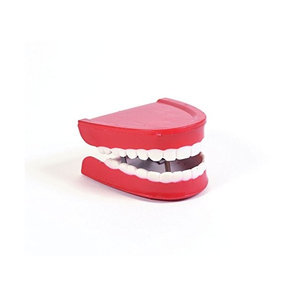 Bristol Novelty Novelty-GJ064 GJ064 Fausses Dents à Remonter, Rouge/Blanc