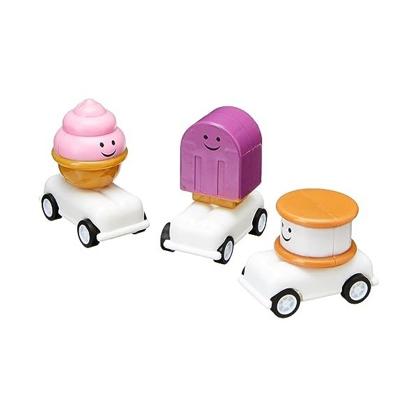 Baker Ross FE350 Camion à bonbons de course à remonter - Paquet de 4, voitures à remonter, jouets pour enfants, remplisseurs 