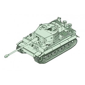 Trumpeter 07164 German Tiger avec 88 mm kwk L/71 Kit de modélisme Gris