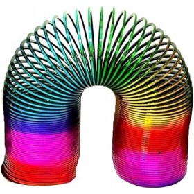 Rainbow Magic Spring Coil Slinky Spring Jouet amusant pour étirer et rebondir