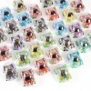 XREE Lot de 28 jouets de voiture 4,5 x 3,4 x 2,2 cm - Mini voitures à remonter - Multicolore - Véhicules rétractables pour en