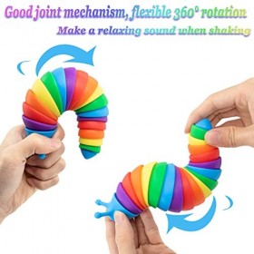 Zayin Jouet sensoriel à limaces articulé, Jouet sensoriel Amusant Qui Peut être tordu de manière décontractée, agréable pour 
